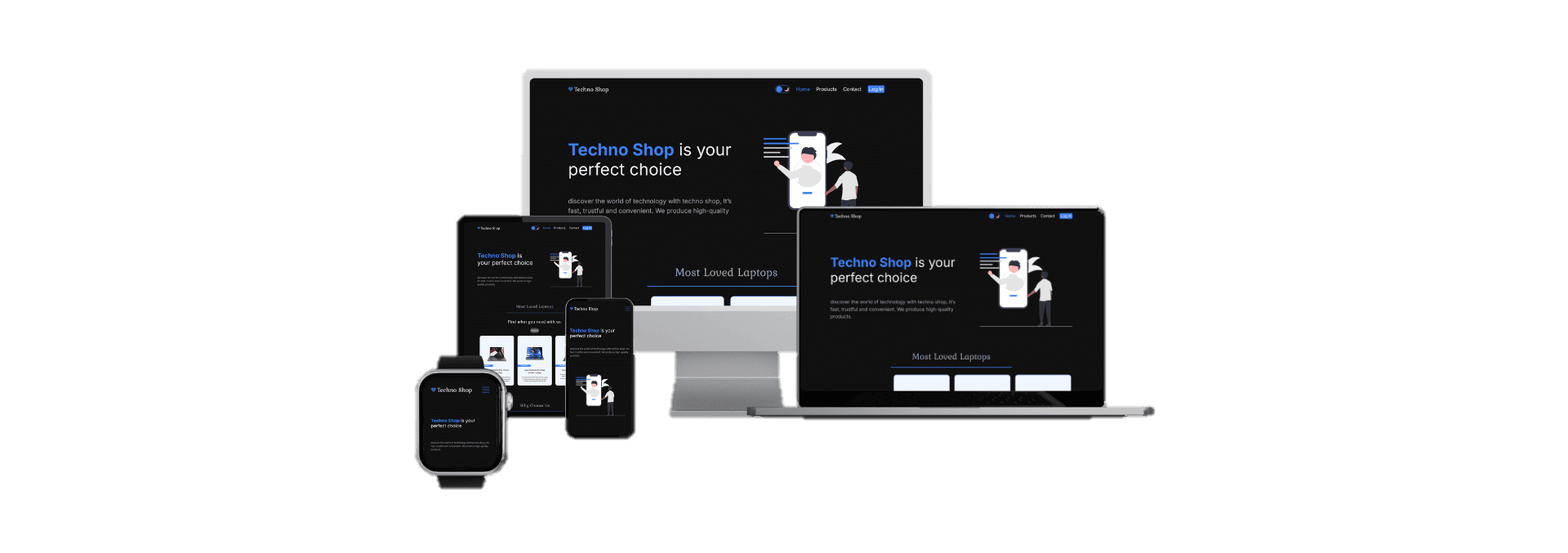 Techno Shop mockup
